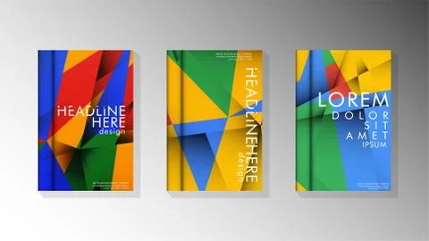 Gradient minimal geometric pattern. the design of the triangle cover backgrou 스톡 일러스트