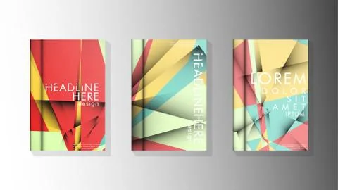 Gradient minimal geometric pattern. design of the triangle cover background.  Stockillustratie