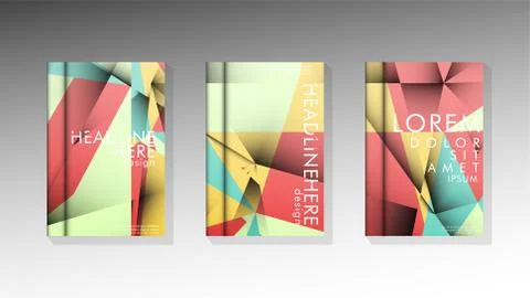 Gradient minimal geometric pattern. design of the triangle cover background.  스톡 일러스트