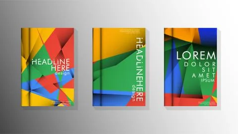 Gradient minimal geometric pattern. the design of the triangle cover backgrou 스톡 일러스트