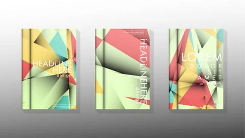 Gradient minimal geometric pattern. design of the triangle cover background.  스톡 일러스트