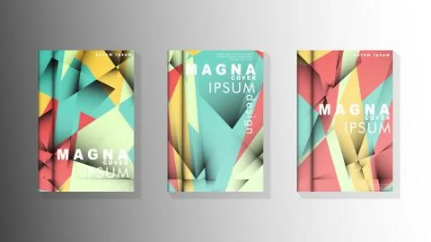 Gradient minimal geometric pattern. design of the triangle cover background.  스톡 일러스트