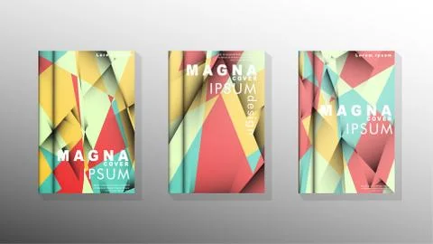 Gradient minimal geometric pattern. design of the triangle cover background.  Stockillustratie