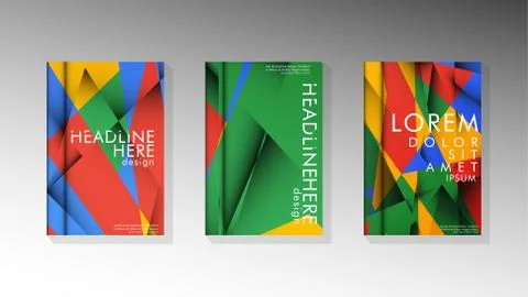 Gradient minimal geometric pattern. the design of the triangle cover backgrou イラスト素材