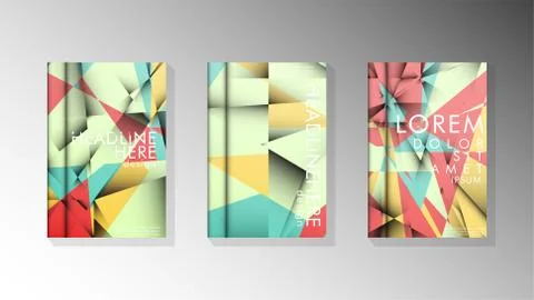 Gradient minimal geometric pattern. design of the triangle cover background.  스톡 일러스트