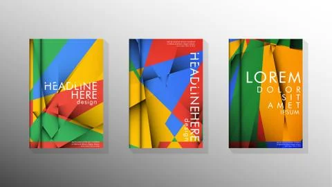 Gradient minimal geometric pattern. the design of the triangle cover backgrou イラスト素材