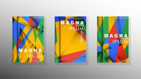 Gradient minimal geometric pattern. the design of the triangle cover backgrou 스톡 일러스트