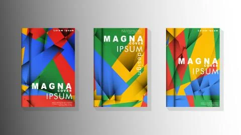 Gradient minimal geometric pattern. the design of the triangle cover backgrou 스톡 일러스트