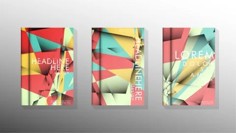 Gradient minimal geometric pattern. design of the triangle cover background.  스톡 일러스트
