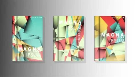 Gradient minimal geometric pattern. design of the triangle cover background.  스톡 일러스트