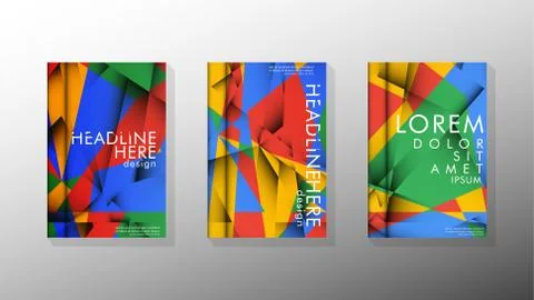 Gradient minimal geometric pattern. the design of the triangle cover backgrou 스톡 일러스트