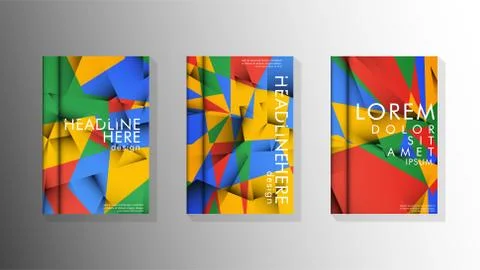 Gradient minimal geometric pattern. the design of the triangle cover backgrou 스톡 일러스트