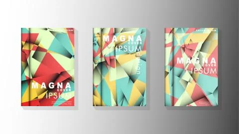 Gradient minimal geometric pattern. design of the triangle cover background.  스톡 일러스트