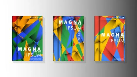 Gradient minimal geometric pattern. the design of the triangle cover backgrou 스톡 일러스트