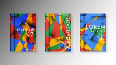 Gradient minimal geometric pattern. the design of the triangle cover backgrou 스톡 일러스트