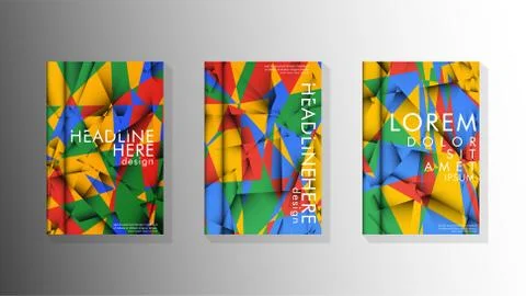 Gradient minimal geometric pattern. the design of the triangle cover backgrou 스톡 일러스트