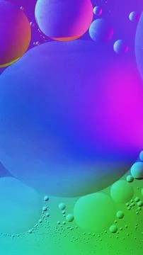 Gradient mobile wallpaper abstract oil bubble texture background 스톡 일러스트
