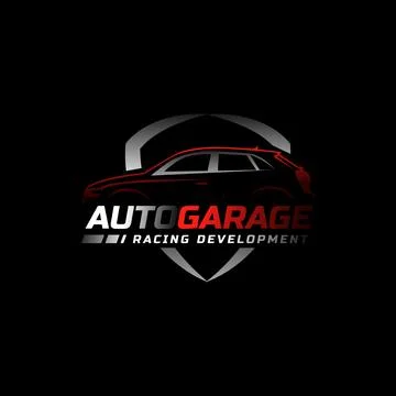 Gradient modern auto logo template concept Stock Illustration