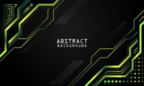 Gradient modern futuristic abstract dark glowing green background design Illustrazione stock