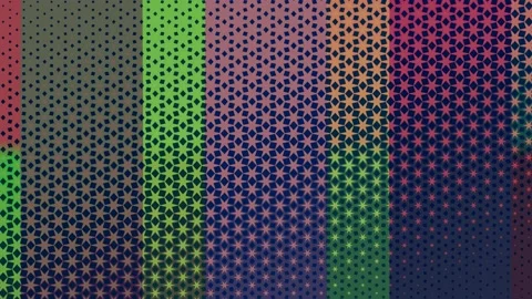 Gradient Mosaic Color Bars Abstract Forms Loop Video stock 133339472