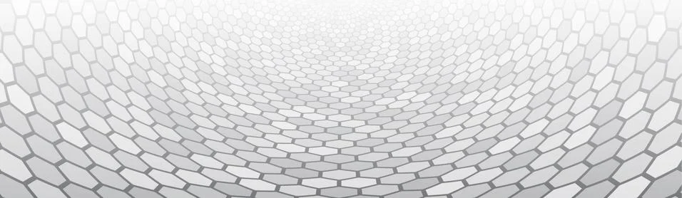 Gradient mosaic pattern. Abstract Perspective with hexagons. Wide Polygonal 3 イラスト素材