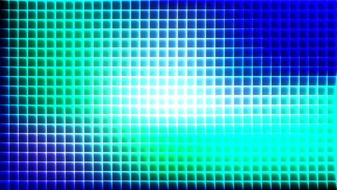 Gradient mosaic of rounded squares in blue green and purple hues abstract Stock Illustration