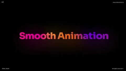 Gradient Motion Text Stock After Effects