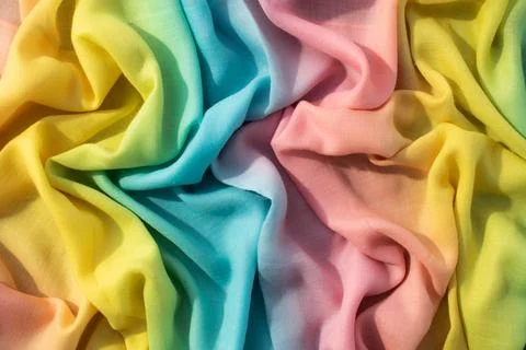 Gradient multicolor fabric background texture. Stock Photos