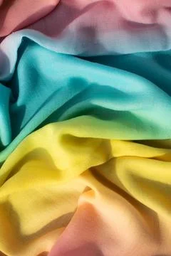 Gradient multicolor fabric background texture. Stock Photos