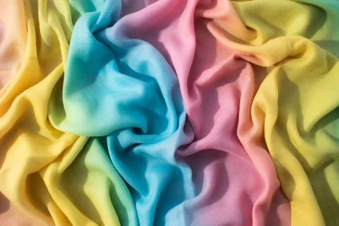 Gradient multicolor fabric background texture. Stock-Fotos
