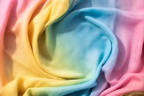 Gradient multicolor fabric background texture. Stock Photos