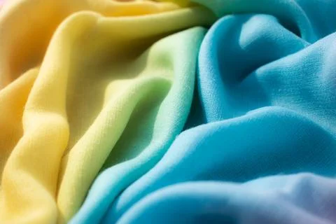Gradient multicolor fabric background texture. Stock Photos