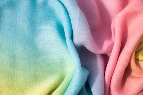 Gradient multicolor fabric background texture. Stock Photos