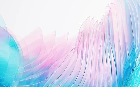 Gradient multilayer glass background, 3d rendering. Stock Illustration