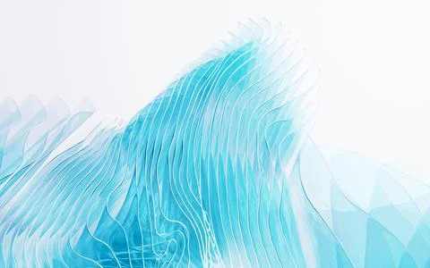 Gradient multilayer glass background, 3d rendering. Stock Illustration