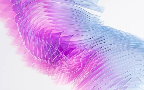 Gradient multilayer glass background, 3d rendering. Stock Illustration