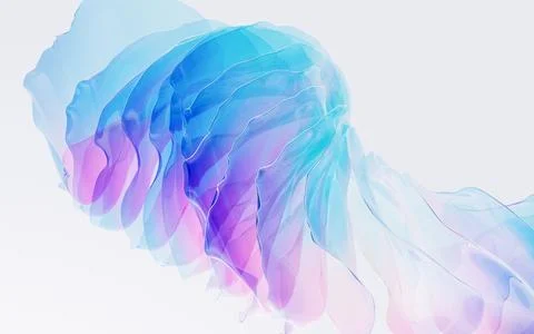 Gradient multilayer glass background, 3d rendering. Stock Illustration