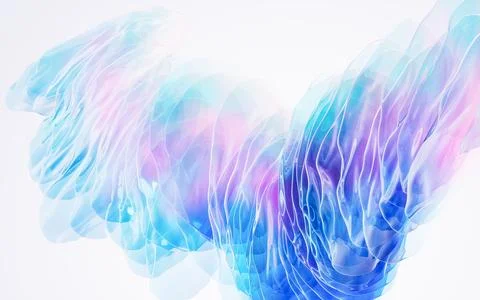 Gradient multilayer glass background, 3d rendering. Stock Illustration