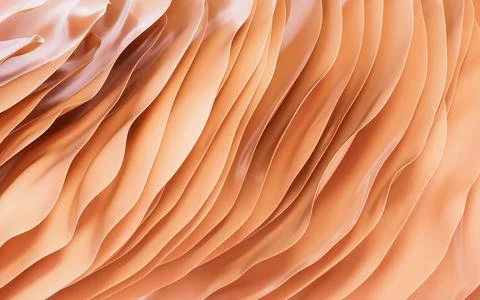 Gradient multilayer round paper background, 3d rendering. Stock Illustration