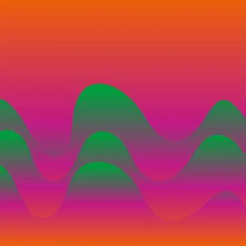 Gradient neon background. Vector 3D fantastic layout. Graphic elements. Vecto Illustrazione stock