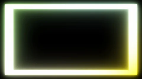 Gradient Neon Holographic  Rectangle Motion Loop Background Stock Footage 129408946