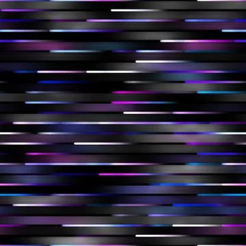 Gradient Neon Motion Lines. Seamless Multicolor Pattern Stock Illustration