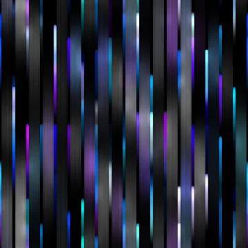 Gradient Neon Motion Lines. Seamless Multicolor Pattern Illustrazione stock