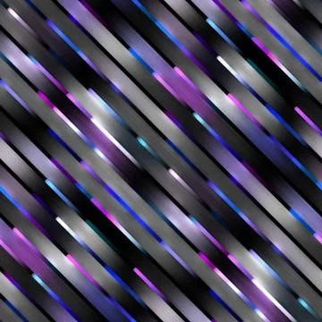 Gradient Neon Motion Lines. Seamless Multicolor Pattern Illustrazione stock