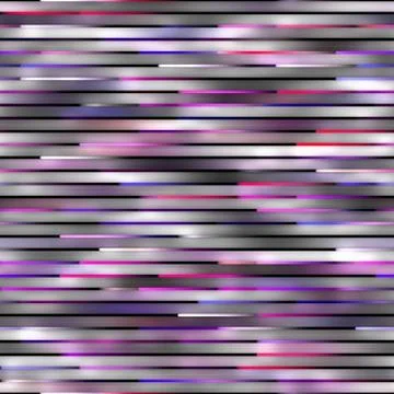 Gradient Neon Motion Lines. Seamless Multicolor Pattern Stock Illustration