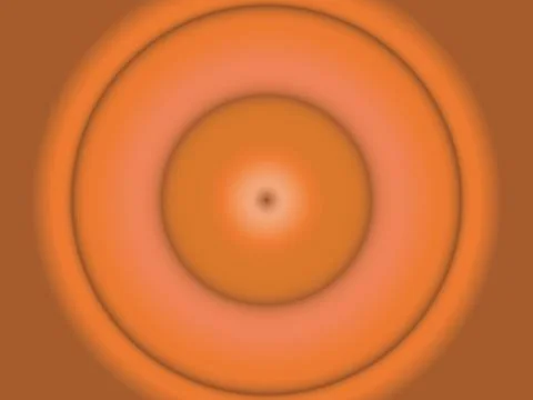 Gradient orange concentric circles, soft focus, abstract background Stock-Illustration