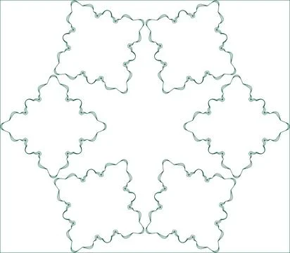 Gradient Outline Green Pattern Blur Future Multiple Use Shiny Piece Element.. 库存插图