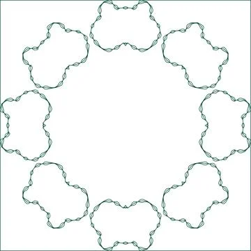 Gradient Outline Green Pattern Blur Future Multiple Use Shiny Piece Element.. Stock Illustration