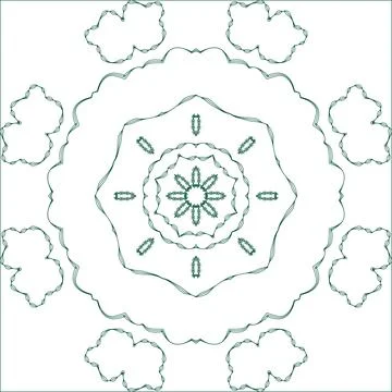 Gradient Outline Green Pattern Blur Future Multiple Use Shiny Piece Element.. Stock Illustration