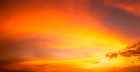 Gradient Overlay Orange Sky Evening Sunset Sunrise Pastel Soft Effect Stock Photos